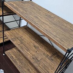 美品✨[山善] ウッドシェルフ 収納ラック の画像