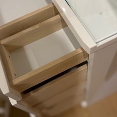 ニトリ　三面鏡ドレッサー　ホワイトの画像