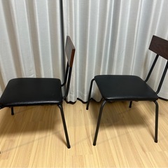 ダイニングテーブル　チェア2脚セットの画像