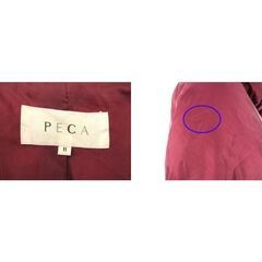 【まだ受付中・送付可能】中古 ペカ PECA ダウン コート 11 ワインレッド系 ジップアップ 上着 アウター レディース 11 早い者勝ちです✨✨の画像