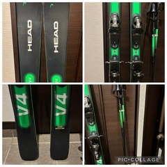 ＨＥＡＤ2024年モデルスキー板163㎝、ＨＥＡＤ靴26.5㎝
セットの画像