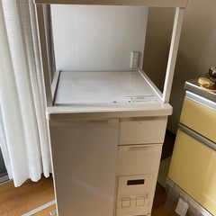 米びつ付きレンジ台　綺麗な状態です♪の画像