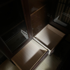 11/16まで 食器棚B 黒の画像