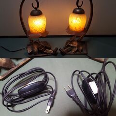 アンティーク スタンドライト スタンドランプ DIY  田舎 インテリア 2個セット！ 小売り仕入れにいかがですか？の画像