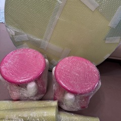 IKEA MAMMUT イケア マンムット 丸テーブル チェア4脚 セットの画像