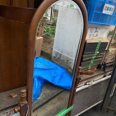 カリモク　姿鏡　おしゃれ♪引き取り限定！の画像