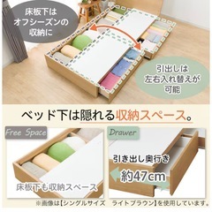 ニトリ　高級マットレス+ダブルベッドの画像