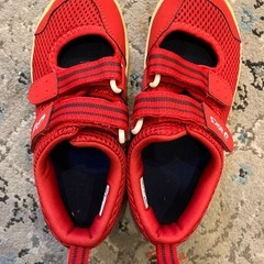 asics・adidas17〜18cmスニーカー・アサヒ上履き（赤）の画像