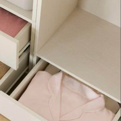 ハンガーラック　引き出し付きの画像