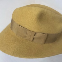 Moody and Farrell イエロー ハット ウール100 中折れハット　イタリアの画像