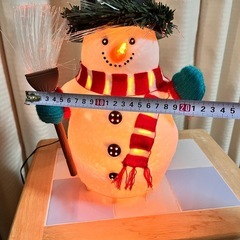 2点セット　雪だるまとクリスマスツリーの画像