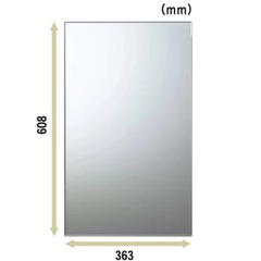 浴室/洗面 交換用鏡 ＜608x363mm＞ 東プレ N-7の画像
