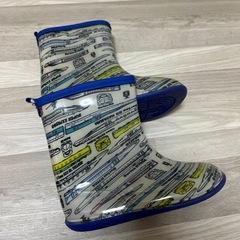 美品　長靴　20センチ　男の子　電車　新幹線の画像