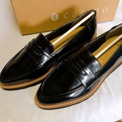 MODE ET JACOMO carino　厚底ローファー　レインシューズ　24の画像