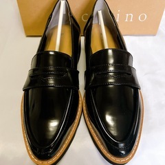 MODE ET JACOMO carino　厚底ローファー　レインシューズ　24の画像