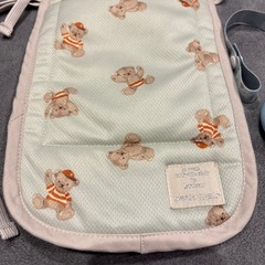 petit main ベビーカーやチャイルドシートの背もたれシート　くまの画像