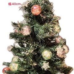 2点セット　雪だるまとクリスマスツリーの画像