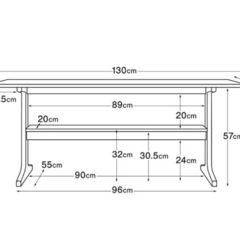 無印良品(MUJI)ダイニングテーブルセットの画像