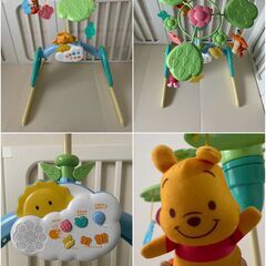 【箱付き】くまのプーさん えらべる回転6wayジムにへんしんメリー プーメリーの画像