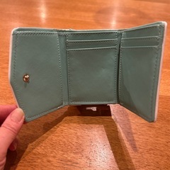 三つ折り財布　女子　子供　ピンク　水色　グラデーション　カードケース　小銭の画像