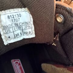 Coleman 22.0cm スニーカーブーツ ハイカットの画像