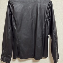 JILL BLAZE シングルライダースジャケット Mサイズ ブラック 合皮 メンズの画像