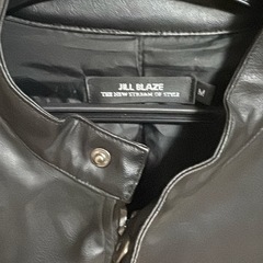 JILL BLAZE シングルライダースジャケット Mサイズ ブラック 合皮 メンズの画像