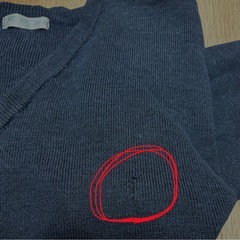 150サイズ 長袖セーター ネイビー
の画像