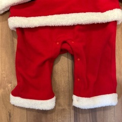 サンタ　衣装　ロンパース　クリスマス　仮装　90サイズの画像