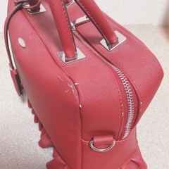 EATME(イートミー)フリルハンドバッグ (レッド)2WAYの画像