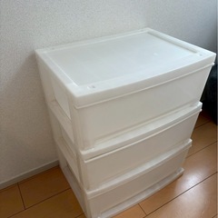 プラスチックチェスト　3段セットの画像