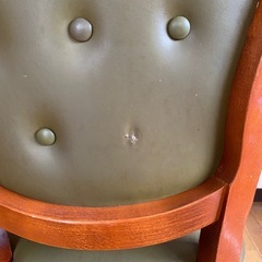 【高級アンティーク調 】ダイニングテーブル 木製 彫刻脚　猫脚6脚チェアセット　　の画像