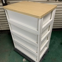 美品　４段収納 天板付き　の画像