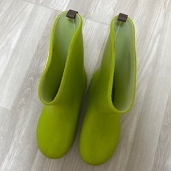 長靴　スタンプル　stample　蛍光グリーン　17センチの画像