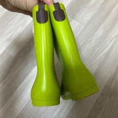 長靴　スタンプル　stample　蛍光グリーン　17センチの画像