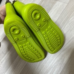 長靴　スタンプル　stample　蛍光グリーン　17センチの画像