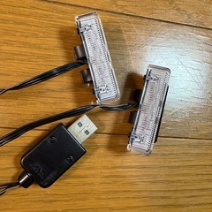 美品　セイワ SEIWA フロアライト USB 2連 ブルー ホワイトの画像
