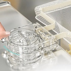 水切りカゴ 吸盤付き + ドレインネット50個の画像