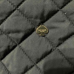 【中古】kate spade キルティングジャケット 140 フード無【ケイト スペード アウター コート ボア キッズ 女の子 女児】の画像