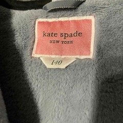 【中古】kate spade キルティングジャケット 140 フード無【ケイト スペード アウター コート ボア キッズ 女の子 女児】の画像