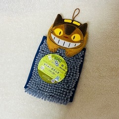 センコー となりのトトロ もこもこネコバス お手ふき 約15×20cm吸水 速乾の画像