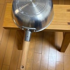 ガス火専用　無印良品 フライパン深型 20センチ の画像