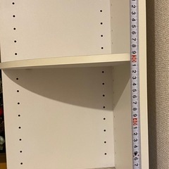 カラーボックス　白　扇形の画像