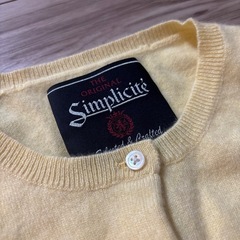 クリーニング済み　シンプリシテェ　カーディガン　カシミア100% ニットの画像