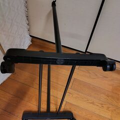 伸縮ハンガーラック　キャスター付き　パイプハンガーラック　横幅78×奥行42×高さ89～148cm　の画像