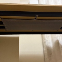 【イケア廃盤】ベカント　テーブル　ミーティングテーブル　140×60cm　手動で昇降可の画像