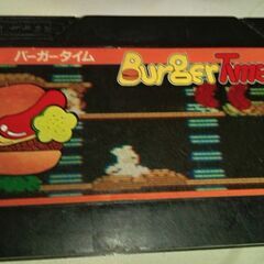 ファミコンソフト　動作確認済み　バーガータイム　アドベンチャーゲームの画像