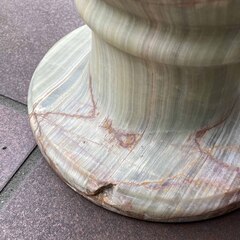 【11月17日 直接引き取り 限定】オニキス・大理石の壺　花瓶 花器  飾り壺　の画像