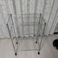スチールラック　キャスター付きの画像