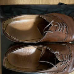 革靴 茶の画像